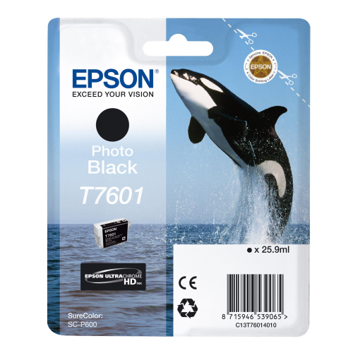 EPSON T7601 CARTUCCIA NERO FOTO PER STAMPANTI EPSON GARANZIA ITALIA (C13T76014010)